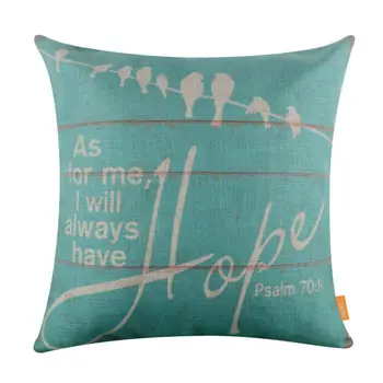LINKWELL 18x18" Retro Blue Bird Burlap Cushion Cover Throw Pillowcase As for me I will Always Have Hope Monogram Words Letter
LINKWELL 18x18" Retro Blue Bird Burlap Cushion Cover Throw Pillowcase As for me I will Always Have Hope Monogram Words Letter