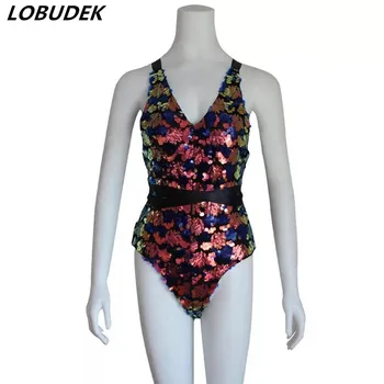 Shining Sequins Bandage Bodysuit Women Backless Costume Sexy Nightclub Singer DJ DS Stage Wear Bar Party Dancer Show Bodysuits
Shining Sequins Bandage Bodysuit Women Backless Costume Sexy Nightclub Singer DJ DS Stage Wear Bar Party Dancer Show Bodysuits