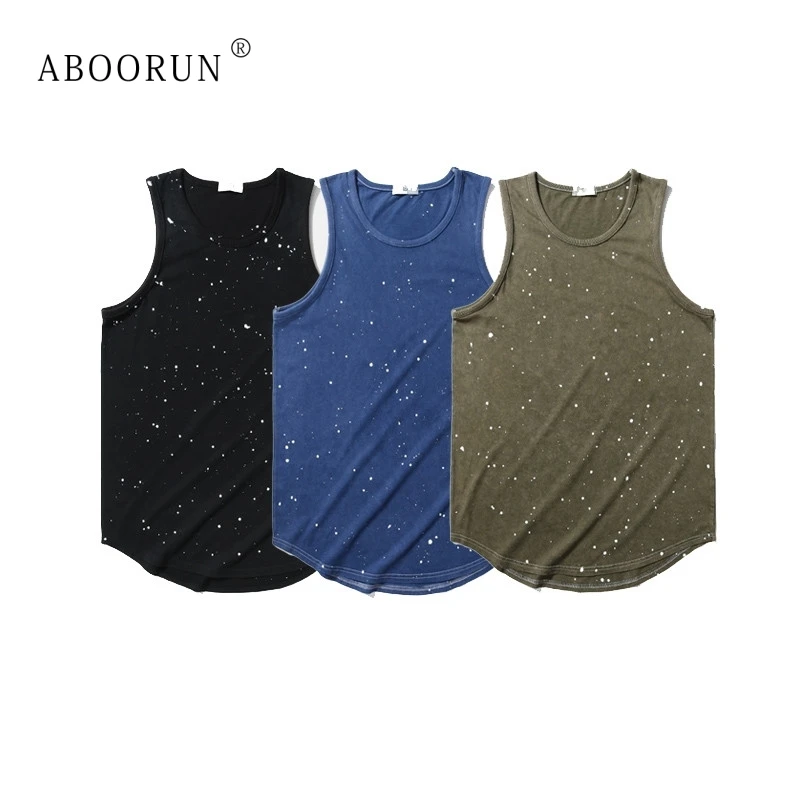 ABOORUN Men's Summer Tank Tops Hip Hop Extended Carved Hem Sleeveless Tees for Male
ABOORUN Men's Summer Tank Tops Hip Hop Extended Carved Hem Sleeveless Tees for Male