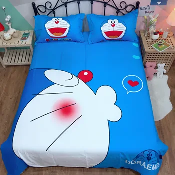 Cartoon cat 3d Home Bedding Set Doraemon Kid Bedroom Pure cotton Bed Linen twin queen king Duvet Cover Bed Sheet blue bedclothes
Cartoon cat 3d Home Bedding Set Doraemon Kid Bedroom Pure cotton Bed Linen twin queen king Duvet Cover Bed Sheet blue bedclothes