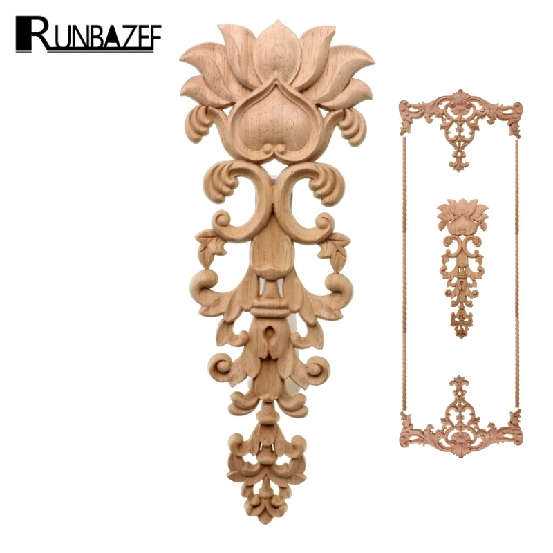 RUNBAZEF Floral Wood Carved Corner Onlay Applique Frame Unpainted Furniture Vintage Home Decoration Accessories Decor Miniaturas
RUNBAZEF Floral Wood Carved Corner Onlay Applique Frame Unpainted Furniture Vintage Home Decoration Accessories Decor Miniaturas