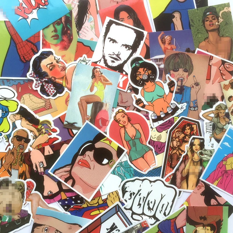 52Pcs Sexy personality Pvc Waterproof Stickers For Laptop Motorcycle Skateboard Luggage Guitar Decal Toy Sticker Home Decor
52Pcs Sexy personality Pvc Waterproof Stickers For Laptop Motorcycle Skateboard Luggage Guitar Decal Toy Sticker Home Decor