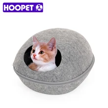 Creative Bed Pets Cat Sleeping House Bed Felt Warm Material Egg Cave Bed for Cat 3 Colors