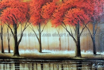 100% hand painted Oil Painting Abstract Red Tree Forest Lake Modern Art Wall Decor decoration free shipping High quality
100% hand painted Oil Painting Abstract Red Tree Forest Lake Modern Art Wall Decor decoration free shipping High quality