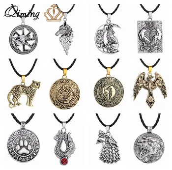 10pcs/lot Nordic Kolovrat Slavic Necklace Men Bronze Wolf Animal Charm Amulets Symbol Viking Jewelry Women Statement Necklace
10pcs/lot Nordic Kolovrat Slavic Necklace Men Bronze Wolf Animal Charm Amulets Symbol Viking Jewelry Women Statement Necklace