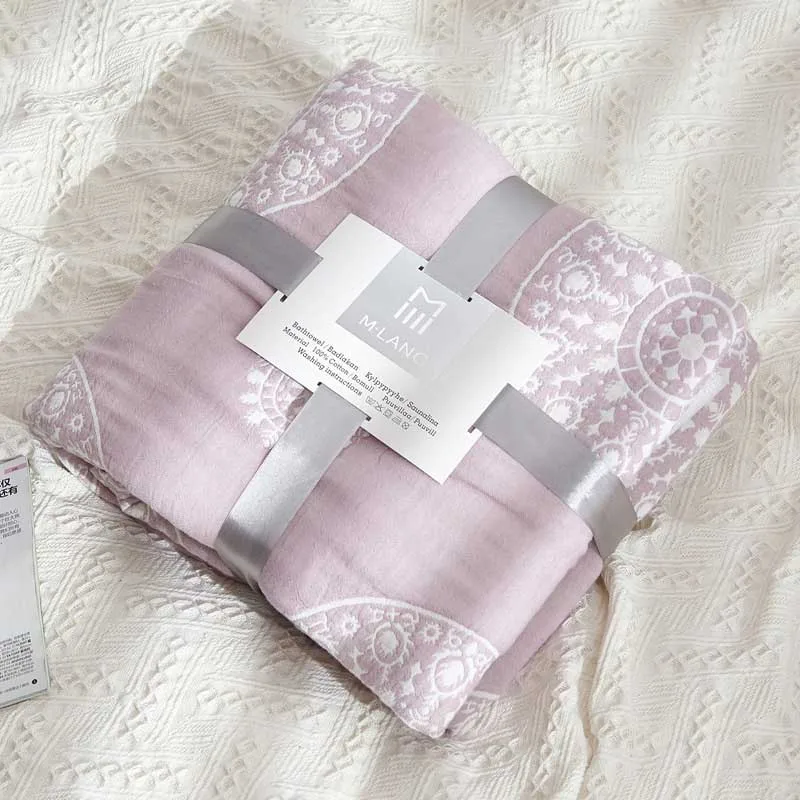 Muslin Lightweight Summer Blanket for Bed Sofa 100% Combed Cotton 4 Layer Soft Warm Quick Dry Throw Blankets Bed Coverlet Sheet
Muslin Lightweight Summer Blanket for Bed Sofa 100% Combed Cotton 4 Layer Soft Warm Quick Dry Throw Blankets Bed Coverlet Sheet