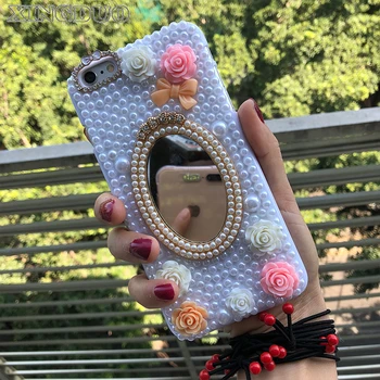 XINGDUO Bling Mirror Pearl diamond flower hard Cover Case for iphone X/8/8 Plus/7/7 Plus/6S/6S Plus/5/5S women fashion
XINGDUO Bling Mirror Pearl diamond flower hard Cover Case for iphone X/8/8 Plus/7/7 Plus/6S/6S Plus/5/5S women fashion