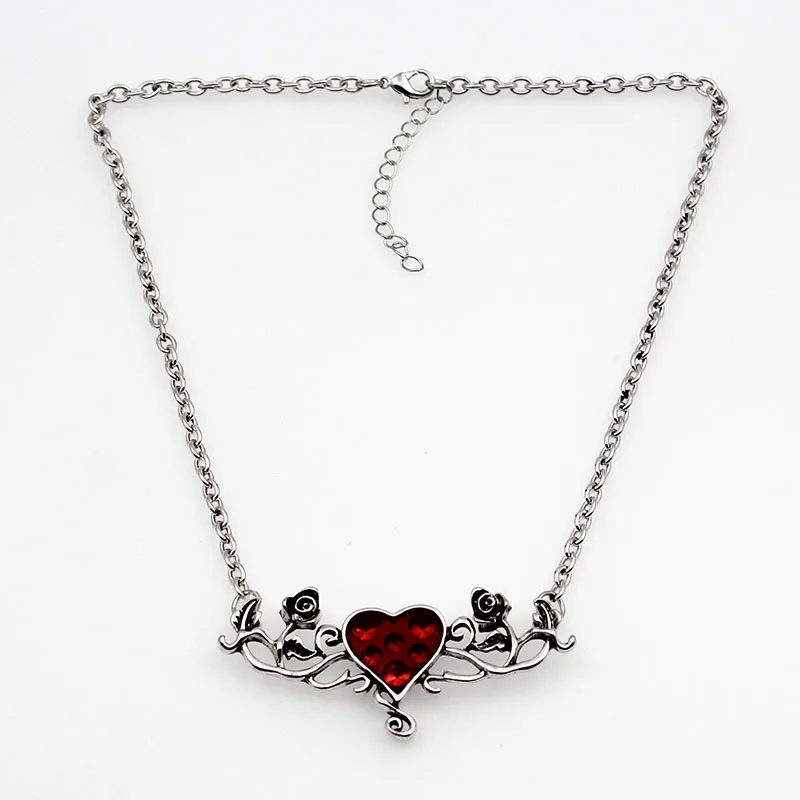 New 2019 Punk Halloween Vintage Roses Red Oil Drip Peach Heart Pendant Necklace Gothic Punk Style Link Chain Necklace Female
New 2019 Punk Halloween Vintage Roses Red Oil Drip Peach Heart Pendant Necklace Gothic Punk Style Link Chain Necklace Female