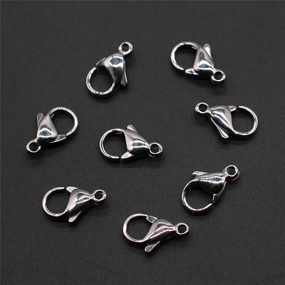 30pcs 12mm 10mm Stainless Steel Lobster Clasp For Necklace Bracelet Making Lobster Clasp For Jewelry Making Jewelry Accessories
30pcs 12mm 10mm Stainless Steel Lobster Clasp For Necklace Bracelet Making Lobster Clasp For Jewelry Making Jewelry Accessories