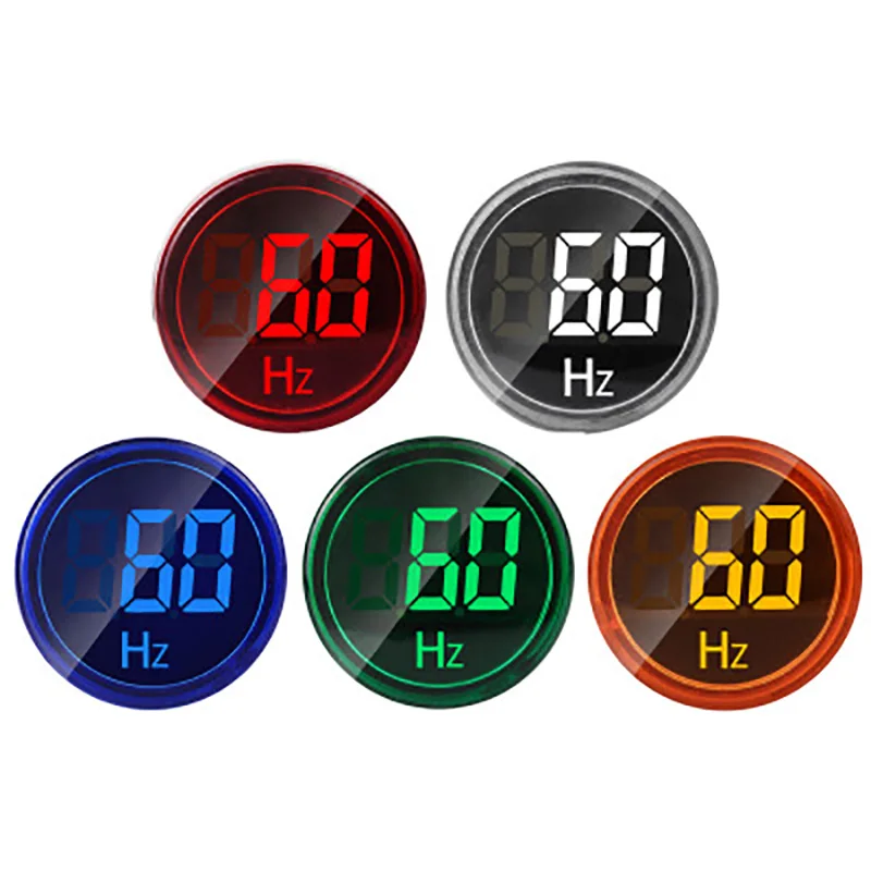 ST16Hz Round 22mm LED Digital hz Meter Indicator Signal Lamp Lights Frequency Counter Frequency Meter 20-75Hz Tester Meter
ST16Hz Round 22mm LED Digital hz Meter Indicator Signal Lamp Lights Frequency Counter Frequency Meter 20-75Hz Tester Meter