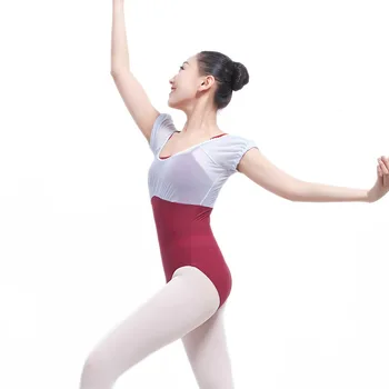 Gymnastics Leotard for Girls Short Sleeve Cotton Spandex Dance Ballet Women Costume Red Backless Boat Neck Ballet Bodysuit F105
Gymnastics Leotard for Girls Short Sleeve Cotton Spandex Dance Ballet Women Costume Red Backless Boat Neck Ballet Bodysuit F105
