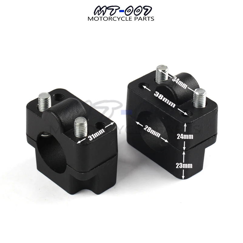 Aluminum Motorcycle Handlebar Mounts Riser Clamp Dirt Bike Handle Bar Mount Fat Bar Adapter 7/8" to 1 1/8 22mm to 28mm
Aluminum Motorcycle Handlebar Mounts Riser Clamp Dirt Bike Handle Bar Mount Fat Bar Adapter 7/8" to 1 1/8 22mm to 28mm
