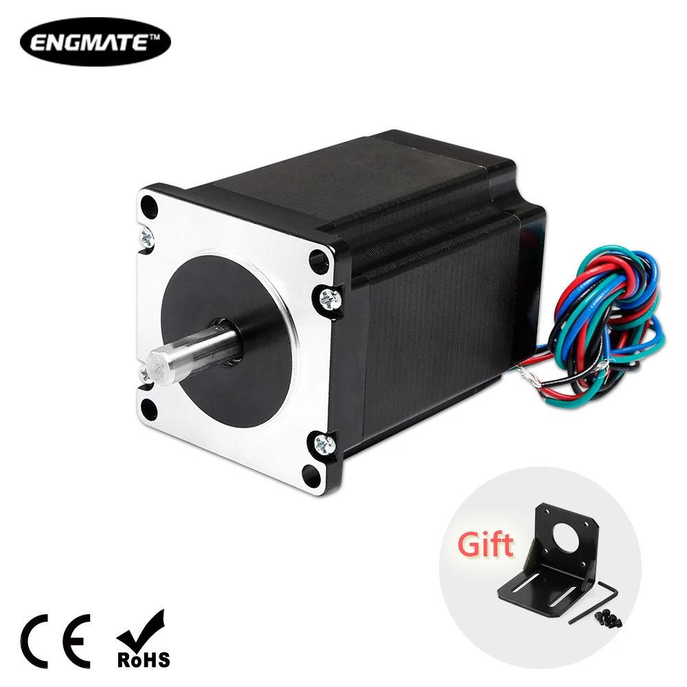ENGMATE Nema 23 Stepper Motor 333Oz-In 2-Phase 2A for CNC Mill Router Cutter EMA232-7620S4
ENGMATE Nema 23 Stepper Motor 333Oz-In 2-Phase 2A for CNC Mill Router Cutter EMA232-7620S4