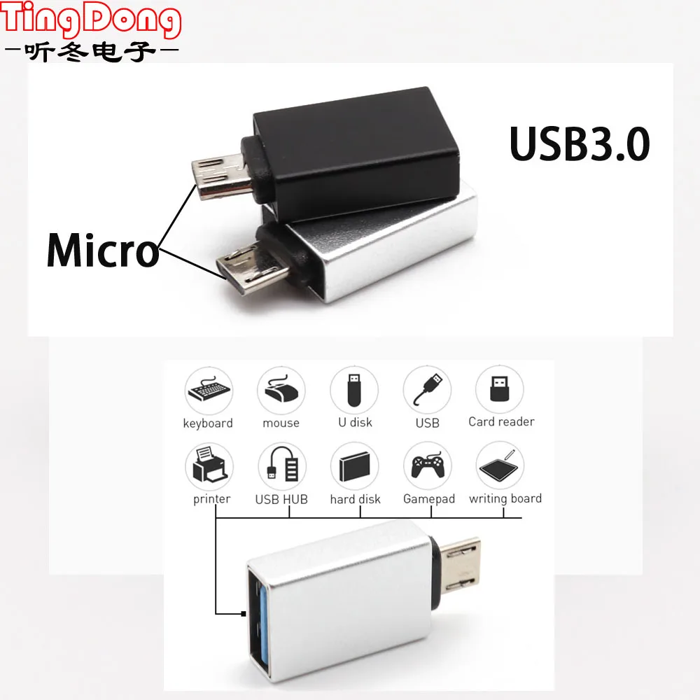 OTG Micro USB Adapter OTG Micro USB to USB 3.0 Converter Data Cable For Android Phone Mini Adapter for Samsung Xiaomi
OTG Micro USB Adapter OTG Micro USB to USB 3.0 Converter Data Cable For Android Phone Mini Adapter for Samsung Xiaomi