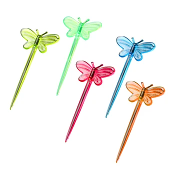 200pcs Plastic Picks Butterfly Shape Fruit Toothpicks Disposable Sandwich Appetizer Cocktail Sticks Party Supplies (Mixed Color)
200pcs Plastic Picks Butterfly Shape Fruit Toothpicks Disposable Sandwich Appetizer Cocktail Sticks Party Supplies (Mixed Color)