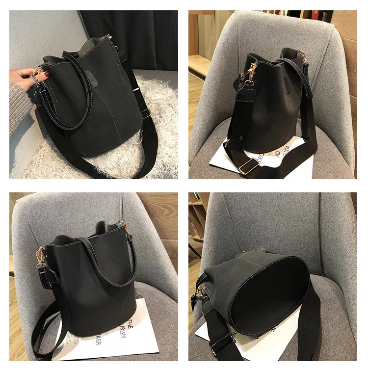 Women Shoulder Bag large capacity Matte PU Leather lady handbag Luxury Designer