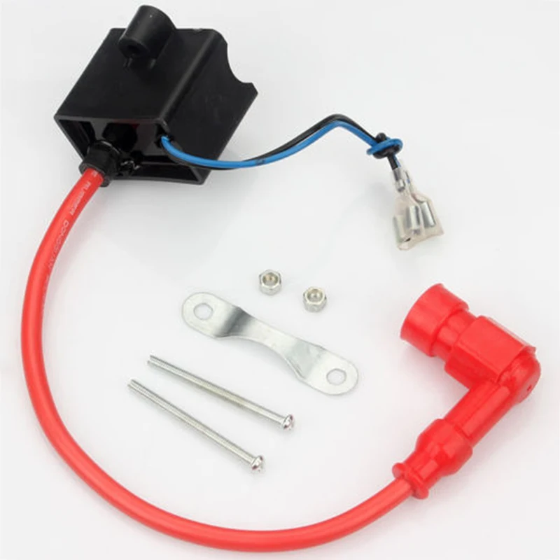 red High Performance Ignition Coil CDI 50cc 60cc 80cc 2-Stroke Engine Motor Bicycle Alloy + Plastics
red High Performance Ignition Coil CDI 50cc 60cc 80cc 2-Stroke Engine Motor Bicycle Alloy + Plastics