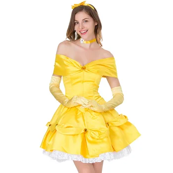 anime Beauty and the Beast Cosplay Costumes Belle princess dress lolita Skirts Lolita kimono dress Halloween stage table costume
anime Beauty and the Beast Cosplay Costumes Belle princess dress lolita Skirts Lolita kimono dress Halloween stage table costume