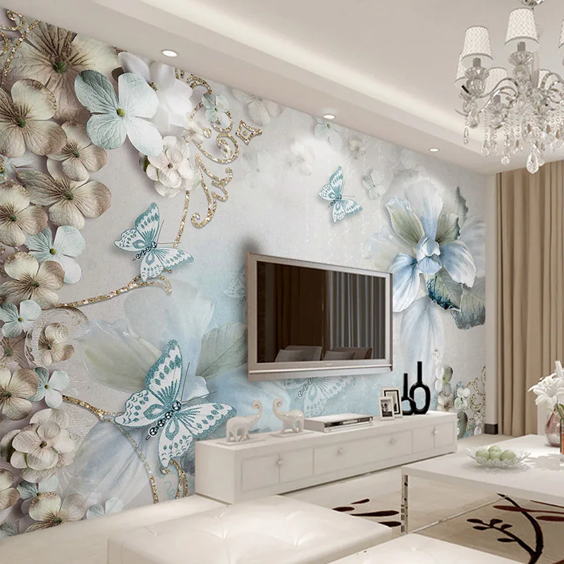 Photo Wallpaper Modern 3D Butterfly Flowers Jewelry Murals Living Room TV Sofa Bedroom Self-Adhesive Waterproof 3D Wall Stickers
Photo Wallpaper Modern 3D Butterfly Flowers Jewelry Murals Living Room TV Sofa Bedroom Self-Adhesive Waterproof 3D Wall Stickers