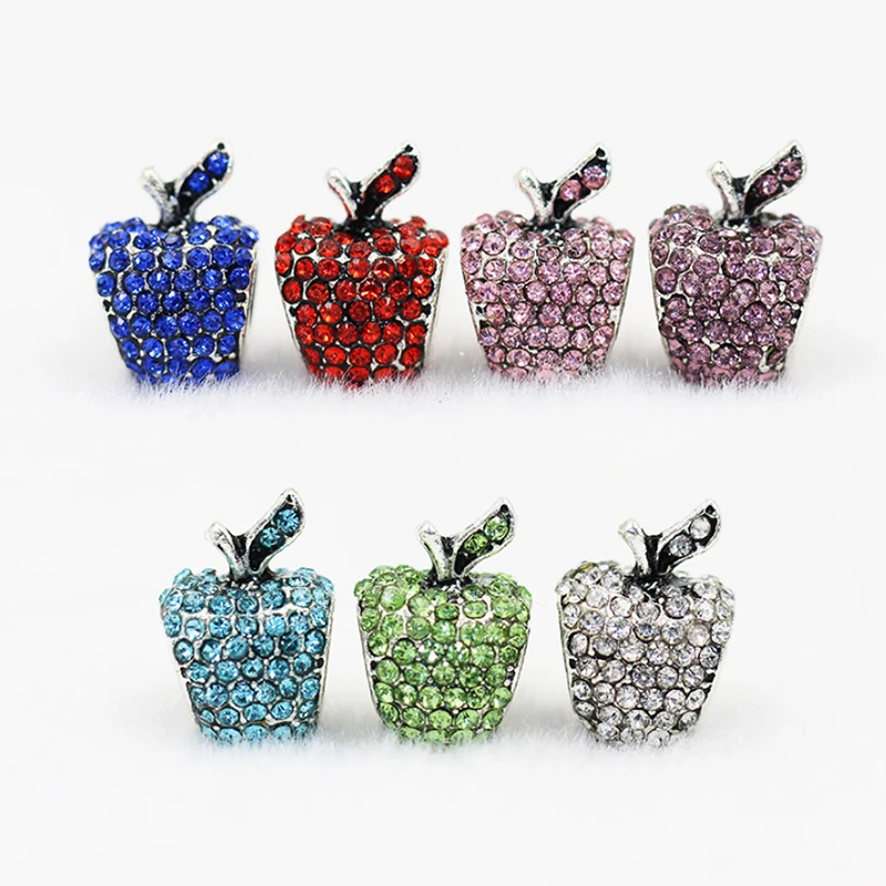 9mm*15mm European and American jewelry accessories diy Korean charm bracelet 5mm big hole beads diamond sweet little apple Beads
9mm*15mm European and American jewelry accessories diy Korean charm bracelet 5mm big hole beads diamond sweet little apple Beads
