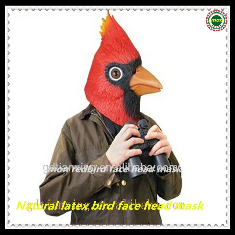 Hot Sale Latex Party Horse Latex Red Cardinal Bird Mask Halloween Costume Accessory rubber Face Birding Fun Animal Head Mask
Hot Sale Latex Party Horse Latex Red Cardinal Bird Mask Halloween Costume Accessory rubber Face Birding Fun Animal Head Mask