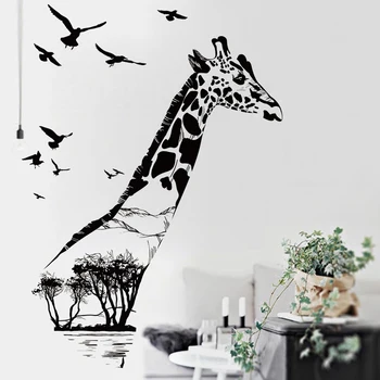 3D Giraffe bird silhouette Wall Sticker PVC for Home Decor backdrop Decoration room Decals Wall Art Animals Stickers poster
3D Giraffe bird silhouette Wall Sticker PVC for Home Decor backdrop Decoration room Decals Wall Art Animals Stickers poster