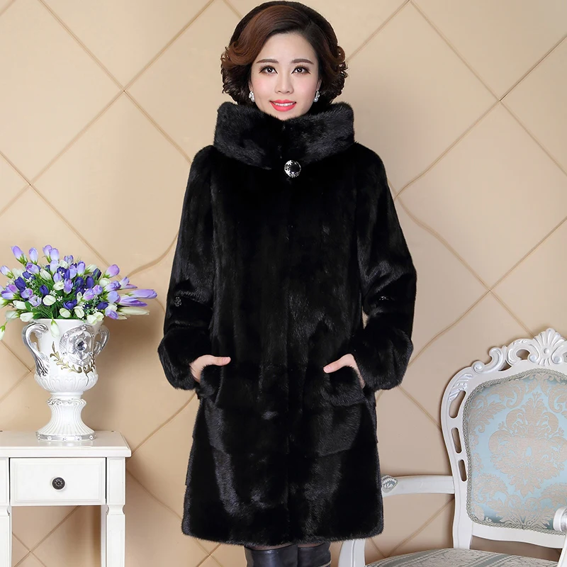 Nerazzurri Hooded Real Mink Fur Coat For Women China Long Black Plus Size Natural Mink Coats Women 5xl 6xl 7xl Real Mink jacket
Nerazzurri Hooded Real Mink Fur Coat For Women China Long Black Plus Size Natural Mink Coats Women 5xl 6xl 7xl Real Mink jacket