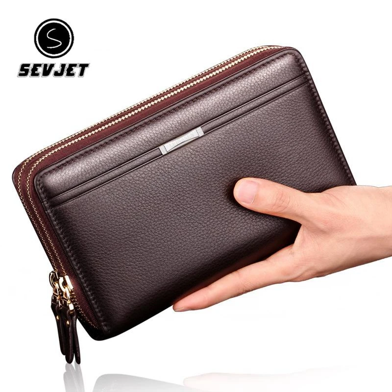 Double Zipper Men Clutch Bags Quality PU Leather Men Long Wallet Business Purse Men Hand Bag Solid Big Clutch Wallet CJ572
Double Zipper Men Clutch Bags Quality PU Leather Men Long Wallet Business Purse Men Hand Bag Solid Big Clutch Wallet CJ572