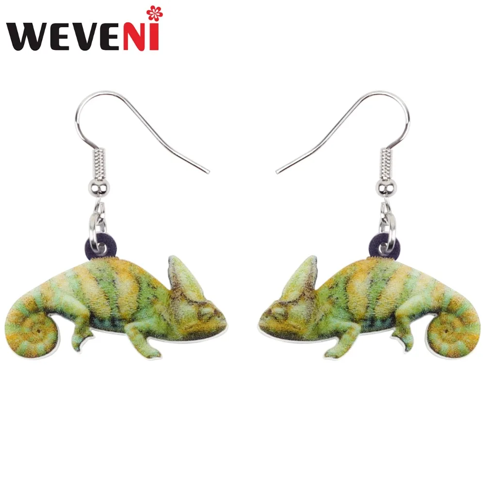 WEVENI Acrylic Novelty Green Lizard Gecko Earrings Big Long Dangle Drop Trendy Jewelry For Women Girls Teens Animal Charms Gift
WEVENI Acrylic Novelty Green Lizard Gecko Earrings Big Long Dangle Drop Trendy Jewelry For Women Girls Teens Animal Charms Gift