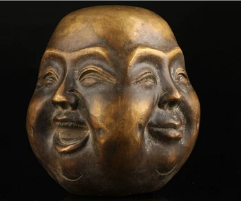 Old Collectable Bronze Casting Joys Sorrows Spiritual Four face Buddha Statue Head decoration bronze factory outlets
Old Collectable Bronze Casting Joys Sorrows Spiritual Four face Buddha Statue Head decoration bronze factory outlets