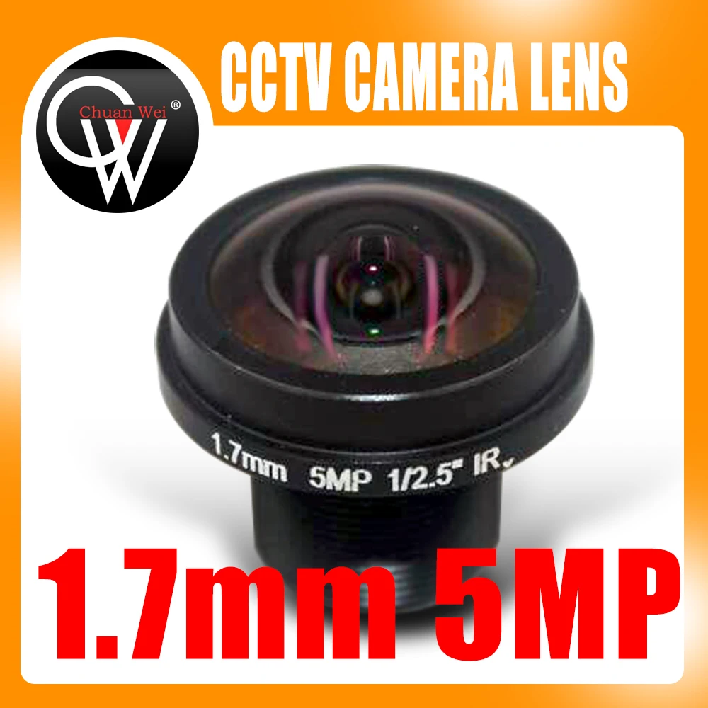

New 360 degree panoramic fisheye wide-angle lens HD 5MP M12 camera lens 1.7mm panoramic lens FPV camera HD lens