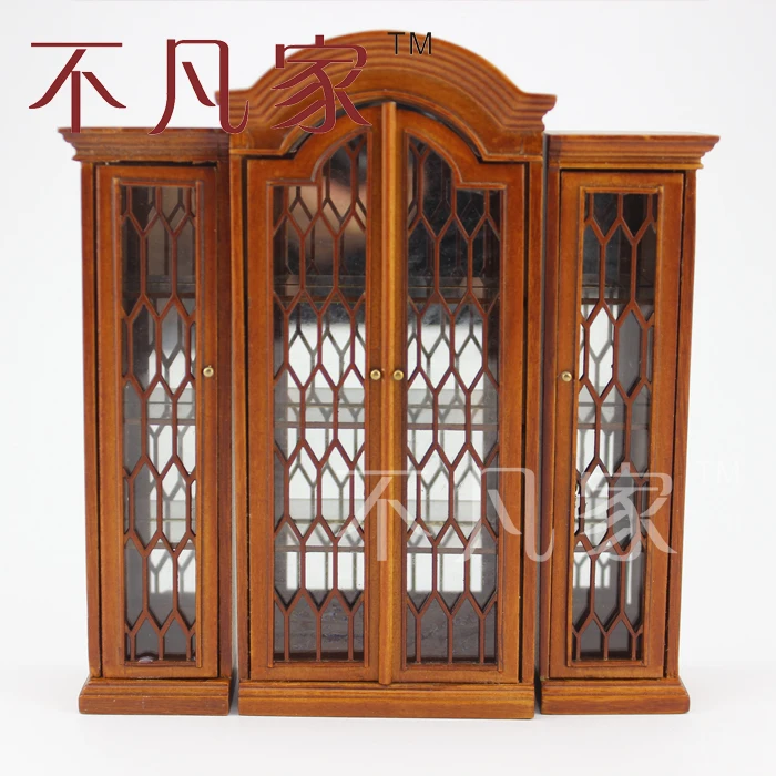 Dollhouse 1/12 scale miniature furniture Hand Carved Combined display cabinet 
Dollhouse 1/12 scale miniature furniture Hand Carved Combined display cabinet