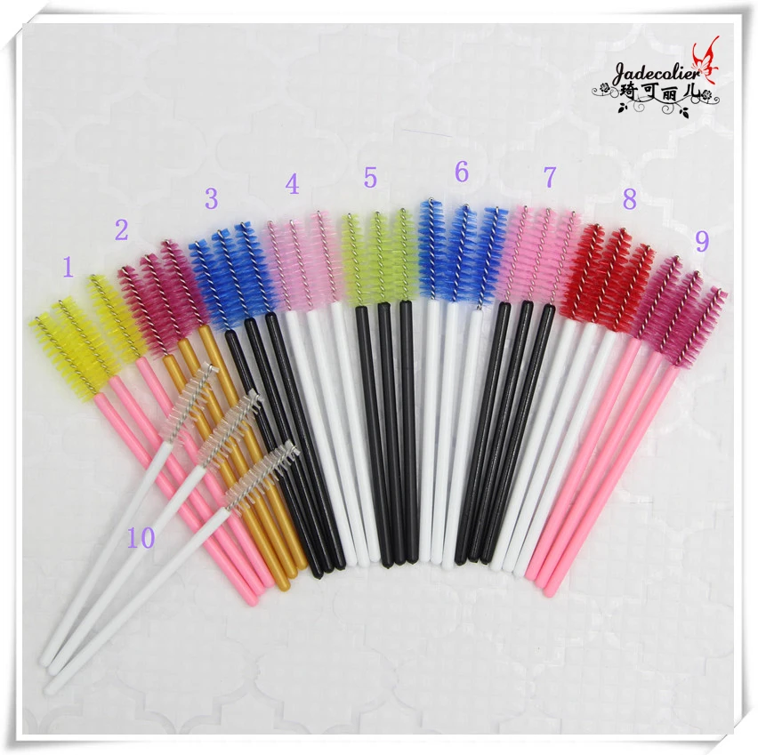 Wholesale 10 pcs/lot disposable eyelash brush Pink/ blue/ black mascara wands applicator
Wholesale 10 pcs/lot disposable eyelash brush Pink/ blue/ black mascara wands applicator