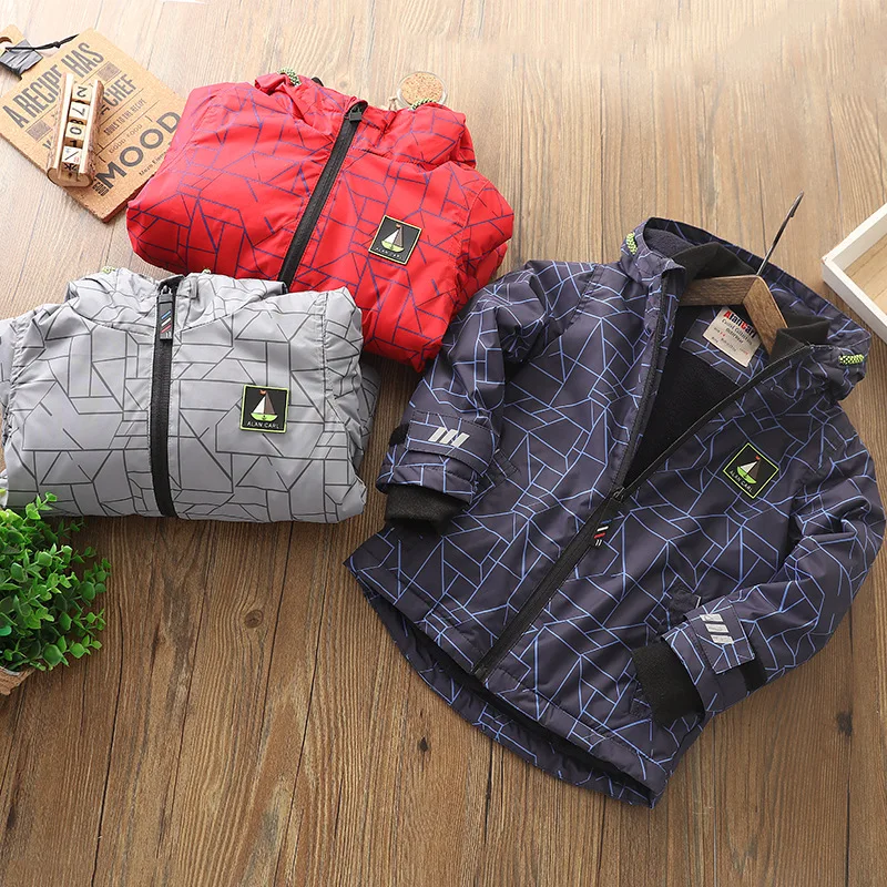 Boy Winter Jackets 2019 New Cotton-patted Thicken Warm Outerwear Hooded Coat For Big Boy Velvet Clothes Teens
Boy Winter Jackets 2019 New Cotton-patted Thicken Warm Outerwear Hooded Coat For Big Boy Velvet Clothes Teens