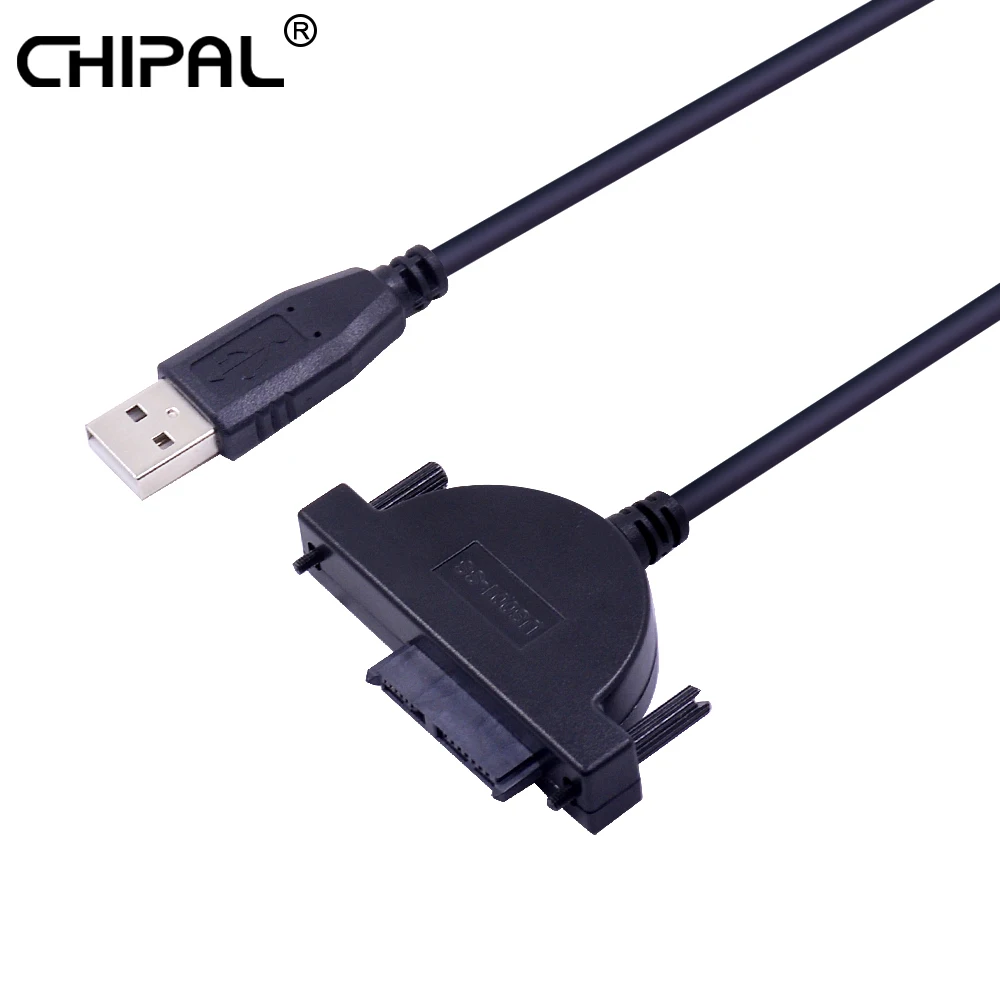 CHIPAL USB 2 0 до 7 + 6 13Pin Mini SATA II кабель адаптер со светодиодным индикатором для 2-го HDD Caddy