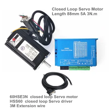 Nema24 2 Phase Closed-Loop Servo Motor L88mm 5A 3N.m & HSS60 6A Hybrid Step-servo Driver CNC Controller Kit
Nema24 2 Phase Closed-Loop Servo Motor L88mm 5A 3N.m & HSS60 6A Hybrid Step-servo Driver CNC Controller Kit