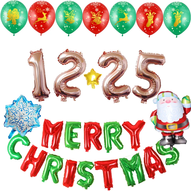 1 set christmas decorations for home Aluminum balloon banner Santa Claus balloon set festive atmosphere
1 set christmas decorations for home Aluminum balloon banner Santa Claus balloon set festive atmosphere