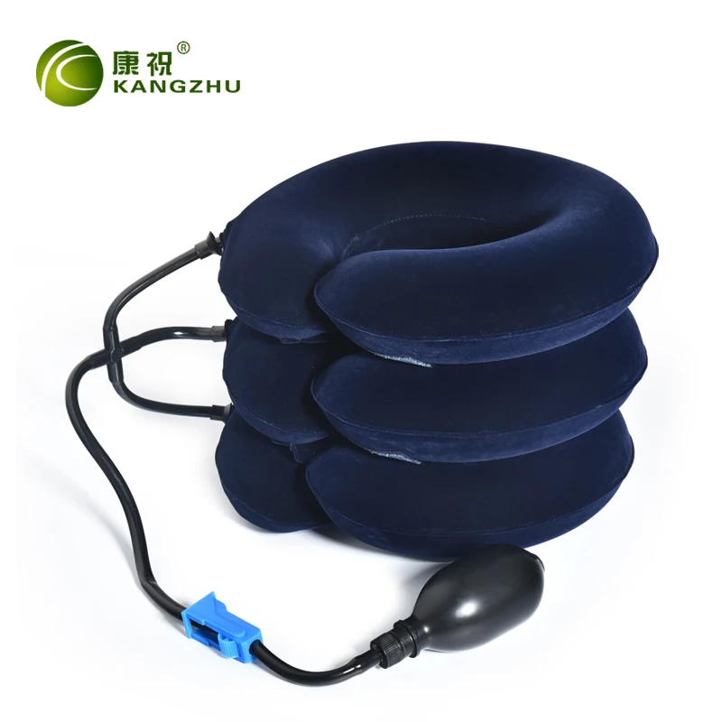Kangzhu Inflatable Cervical Vertebra Traction Device Home Neck Care Adjustable Three Layers Massage Guard Corrective | Красота и