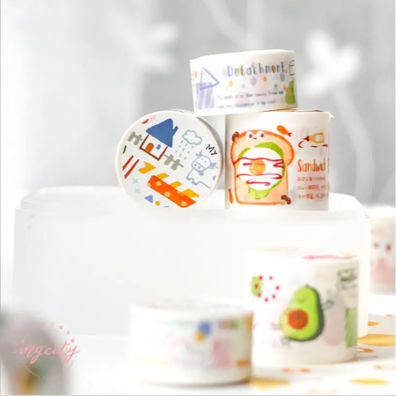 Cute Daily Life series Washi Tape set DIY Japanese Paper oil painting Animal Fruit Decorative Adhesive Tape/Masking Tape Sticker
Cute Daily Life series Washi Tape set DIY Japanese Paper oil painting Animal Fruit Decorative Adhesive Tape/Masking Tape Sticker