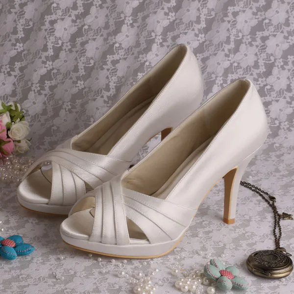 China Women Wedding Bridal Shoes Red Satin High Heel Peep Toe Platform Dress Shoes
China Women Wedding Bridal Shoes Red Satin High Heel Peep Toe Platform Dress Shoes