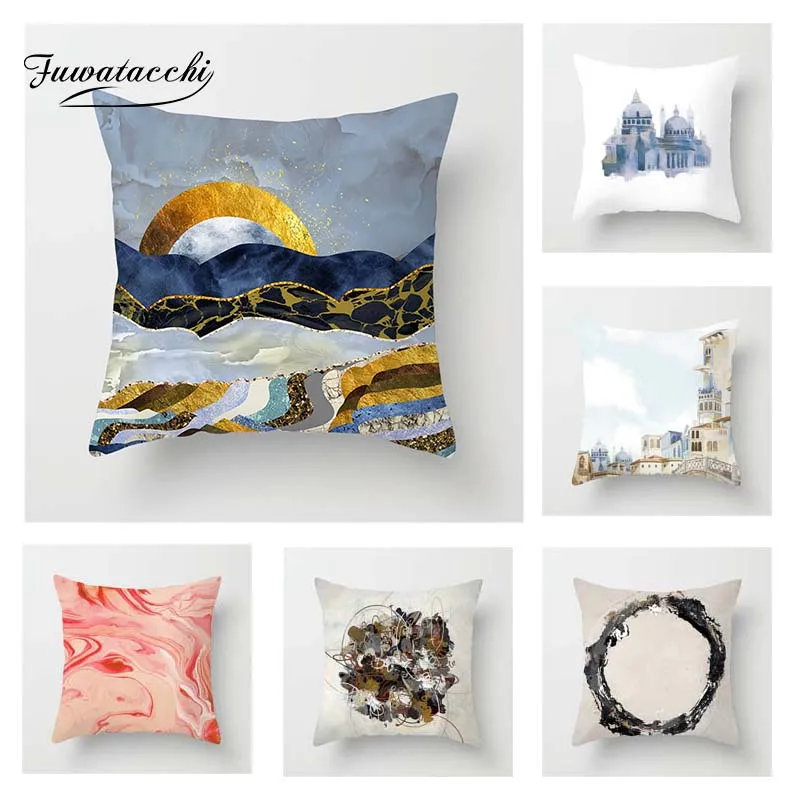 Fuwatacchi Oil Painting Style Cushion Cover Black Pink Square Printed Pillow Cover Decorative Pillows For Sofa Car Bedroom
Fuwatacchi Oil Painting Style Cushion Cover Black Pink Square Printed Pillow Cover Decorative Pillows For Sofa Car Bedroom