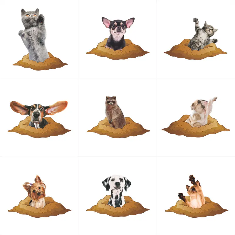 view civid cats dogs wall stickers for kids rooms bathroom toilet home decor 20*30cm 3d animal wall decals waterproof poster
view civid cats dogs wall stickers for kids rooms bathroom toilet home decor 20*30cm 3d animal wall decals waterproof poster