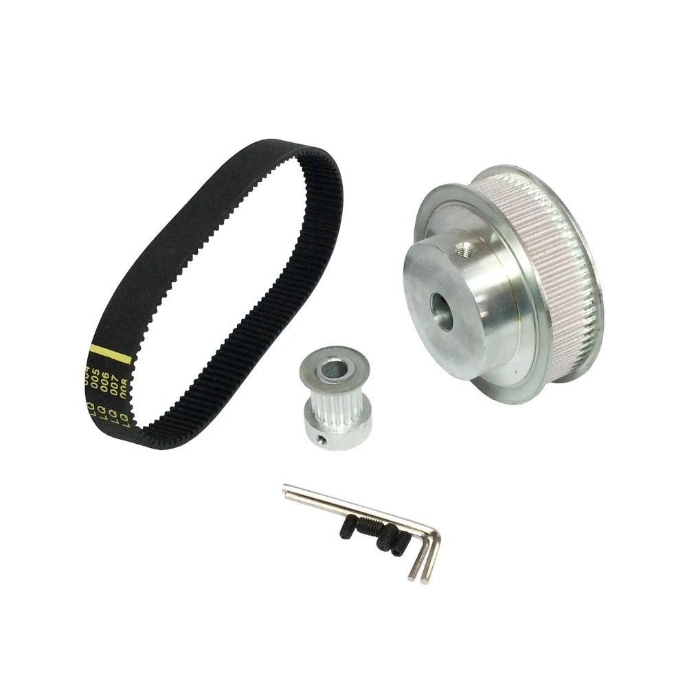 HTD3M Timing Belt Kit Pulley 3:1 60 Teeth and 20 Teeth Shaft Center Distance 80mm Closed-loop Timing Length 285mm Width 15mm 
HTD3M Timing Belt Kit Pulley 3:1 60 Teeth and 20 Teeth Shaft Center Distance 80mm Closed-loop Timing Length 285mm Width 15mm
