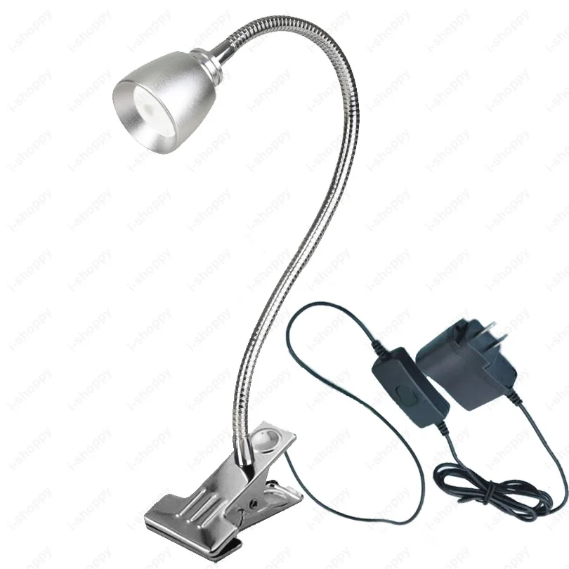 5W LED Picture Lamp Desk Light Clamp Clip Fixture ON/OFF Switch Plug Flexible Pipe Spotlight Silver / Black Shell Reading Room
5W LED Picture Lamp Desk Light Clamp Clip Fixture ON/OFF Switch Plug Flexible Pipe Spotlight Silver / Black Shell Reading Room