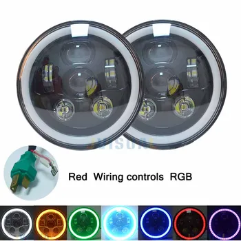 7 Inch Round Led Headlight Angel Eye High Low Beam DRL Auto for Offroad Jeep Wrangler Niva Lada 4x4 Uaz 12V 24V Dyna 883
7 Inch Round Led Headlight Angel Eye High Low Beam DRL Auto for Offroad Jeep Wrangler Niva Lada 4x4 Uaz 12V 24V Dyna 883