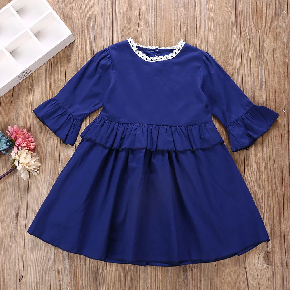 Toddler Infant Baby Girls Solid Flare Sleeve Ruffle Princess Dresses Clothing kids clothes girls summer meisjes kleding #g11
Toddler Infant Baby Girls Solid Flare Sleeve Ruffle Princess Dresses Clothing kids clothes girls summer meisjes kleding #g11