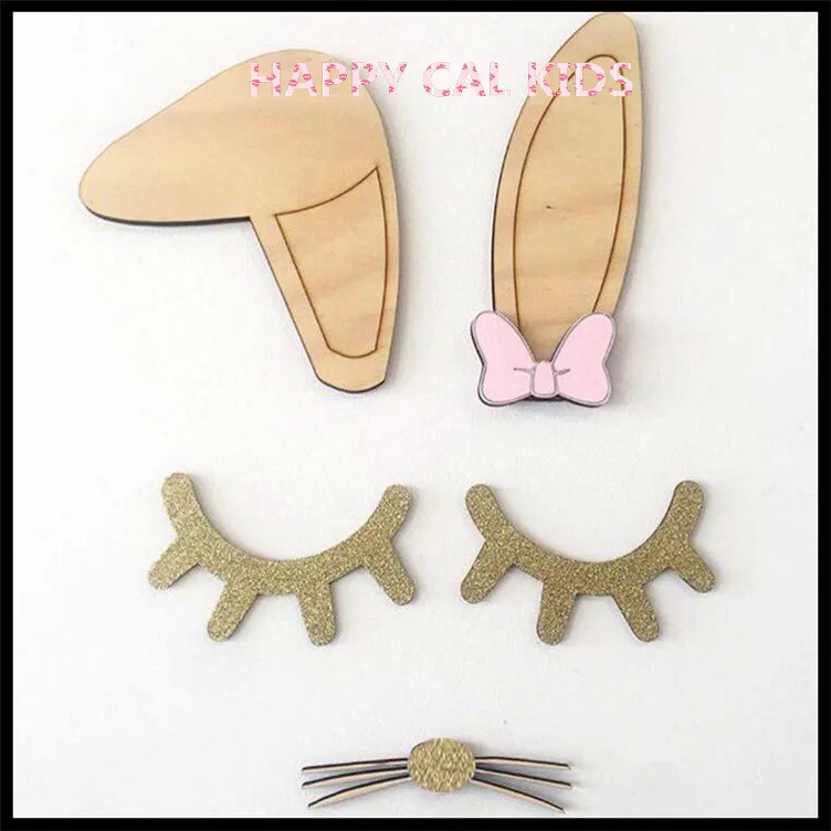 Wooden DIY Rabbit Ear Eyelash Wall Hanging For Kids Baby Room Decoration Nordic Style Home Decor Children Gift Idea
Wooden DIY Rabbit Ear Eyelash Wall Hanging For Kids Baby Room Decoration Nordic Style Home Decor Children Gift Idea