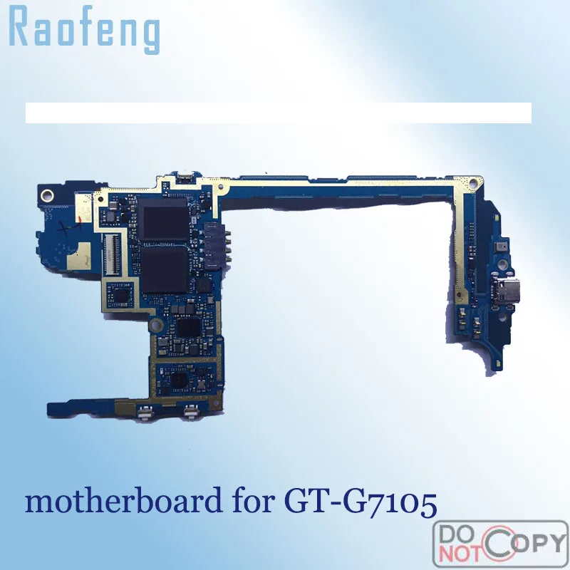 Raofeng unlocked for Samsung galaxy G7105 motherboard Disassembled high quality 16gb replacement Logic Board with full chips
Raofeng unlocked for Samsung galaxy G7105 motherboard Disassembled high quality 16gb replacement Logic Board with full chips