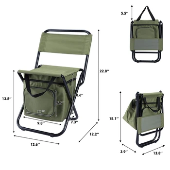 Foldable Camping Chair with Cooler Bag Compact Fishing Stool Multifunctional Portable Stool with Heat Preservation Bag Can Car
Foldable Camping Chair with Cooler Bag Compact Fishing Stool Multifunctional Portable Stool with Heat Preservation Bag Can Car