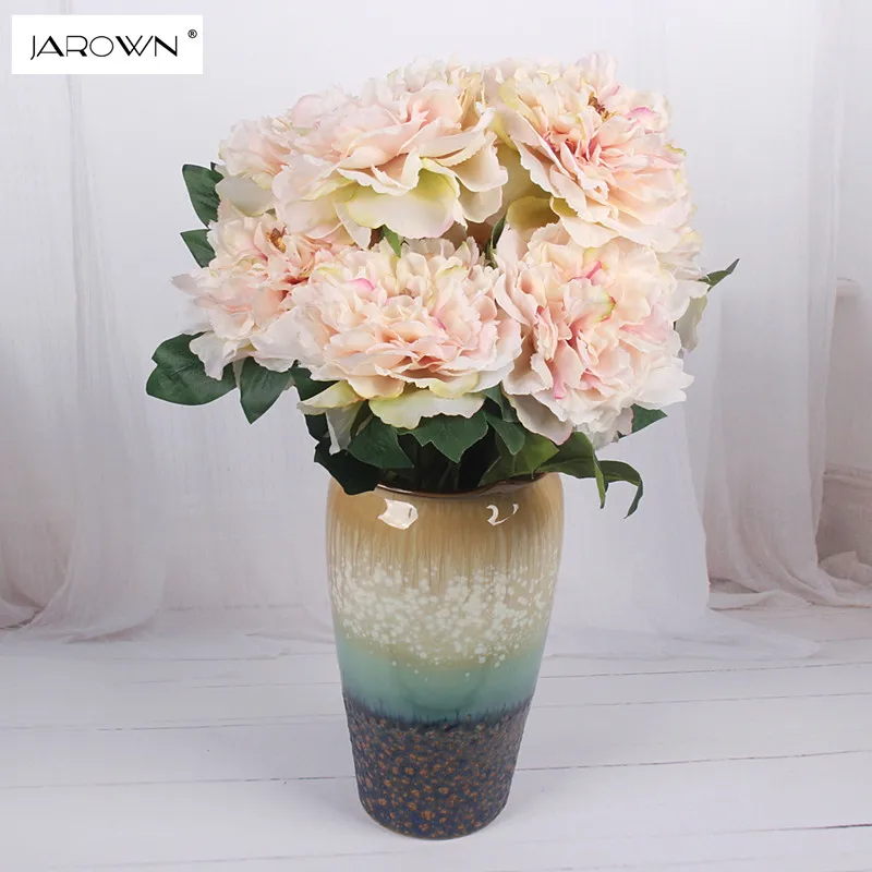 JAROWN Artificial 5Heads Big Peony Flower Bouquet Silk Decorative Flowers Table Arrange For Wedding Home Party Decoration Accor
JAROWN Artificial 5Heads Big Peony Flower Bouquet Silk Decorative Flowers Table Arrange For Wedding Home Party Decoration Accor